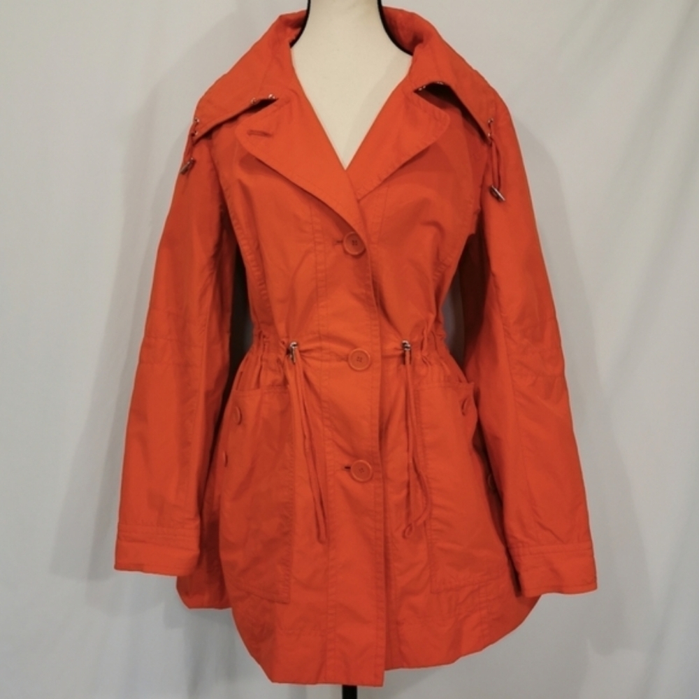 Jones New York Orange Trench Coat
